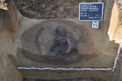 Keramik der Bronzezeit in situ